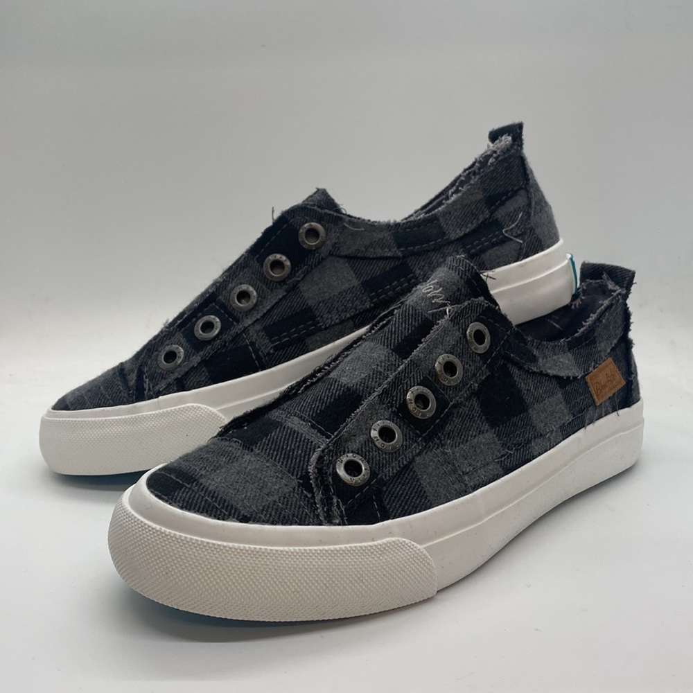 Blowfish Grey Mini Buffalo Check Slip On - Picture 2 of 2